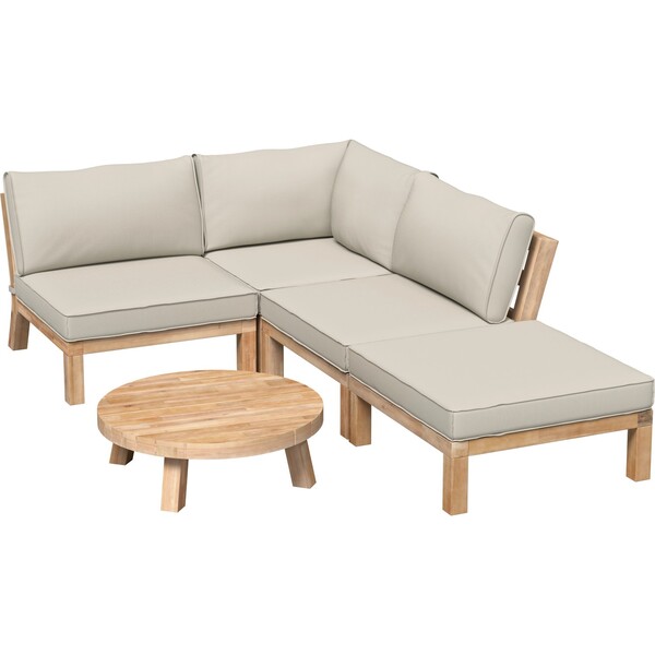 Bild 4 von Hocker Morenci mit Auflage Taupe