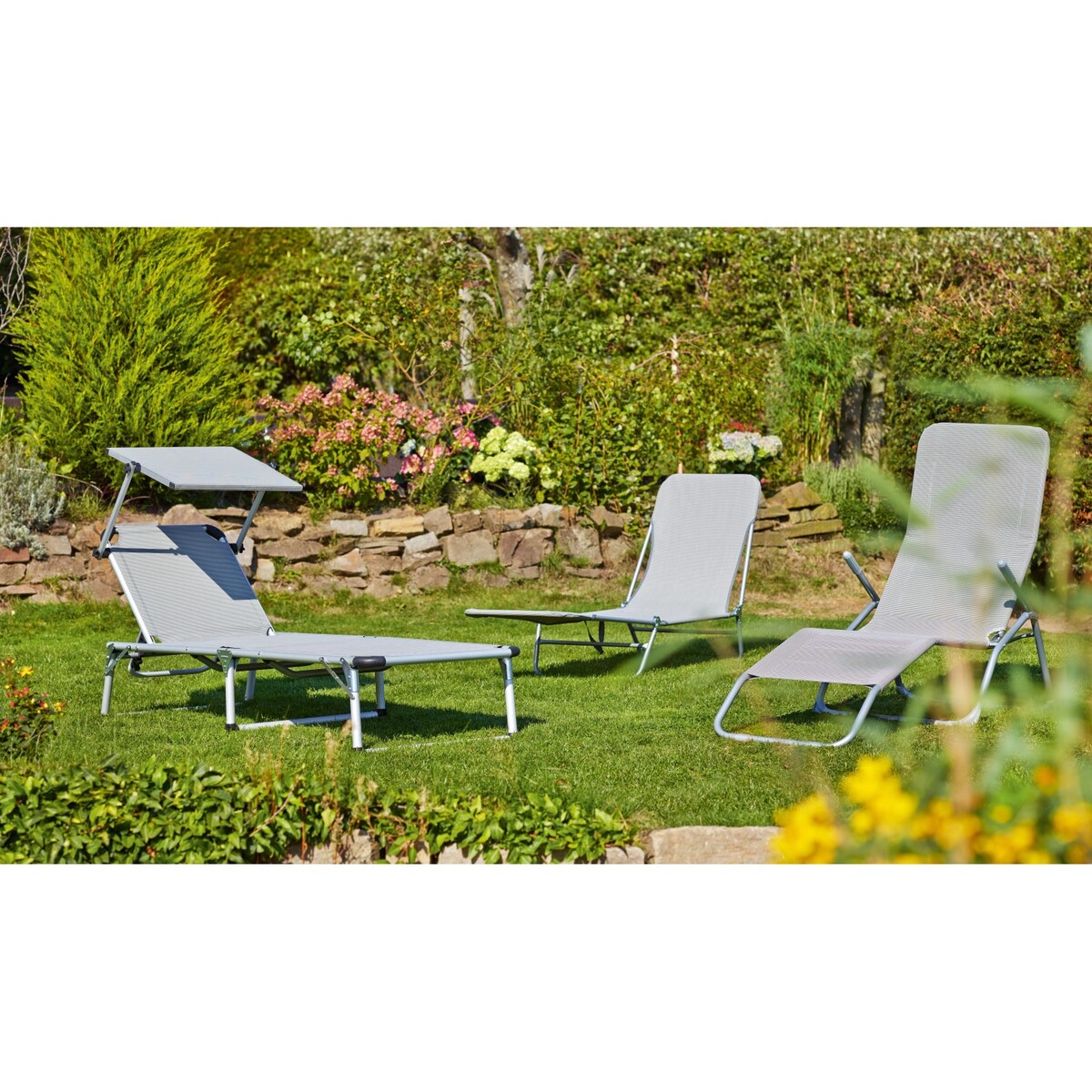 Bild 2 von Sonnenliege klappbar Türkis 157,5 cm x 49,5 cm