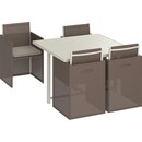 Bild 2 von Gartenmöbel-Set Palomas 5-teilig Stahl/Textil Taupe