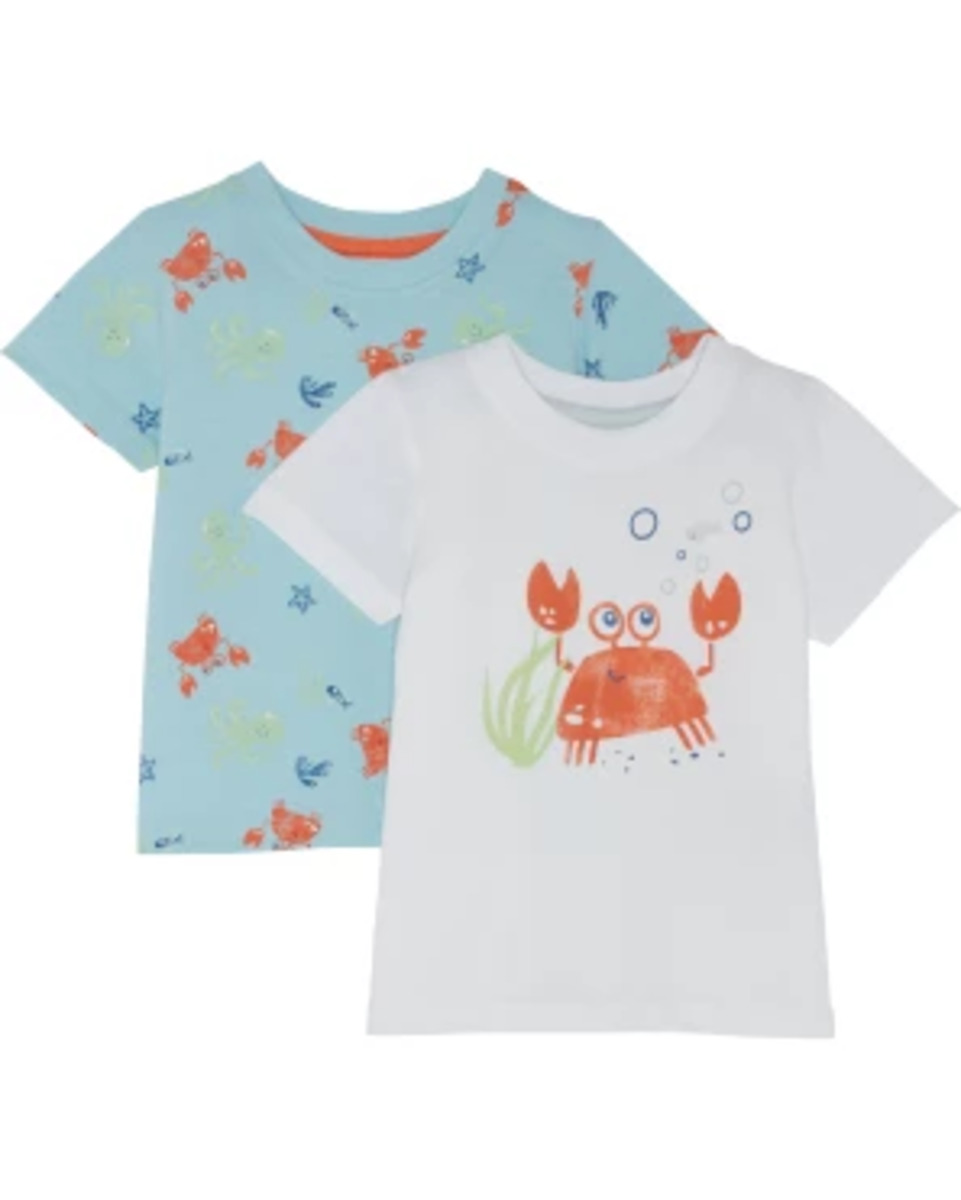 Bild 1 von T-Shirts Krabbe, 2er-Pack, Ergee, weiß