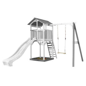 AXI Spielturm Beach Tower grau B/H/T: ca. 283,6x241,9x349 cm