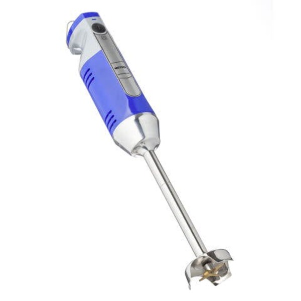 Bild 1 von METRO Professional Stabmixer GSM 1000, Edelstahl / Kunststoff, 1 - 8 L, 250 W, ergonomisches Griffdesign, inkl. Mixbecher, blau / silber