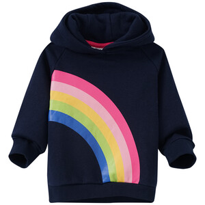 Mädchen Hoodie mit Regenbogen-Print DUNKELBLAU