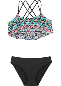 Mädchen Bikini (2-tlg. Set), 176/182, Schwarz