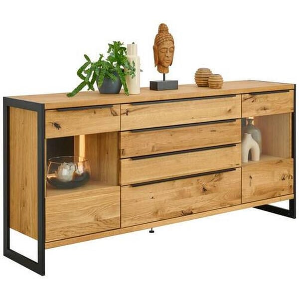 Bild 1 von Linea Natura SIDEBOARD Schwarz, Eiche