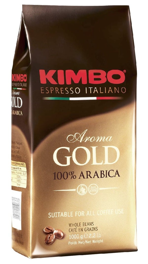 Bild 1 von Kimbo Kaffeebohnen Aroma Gold (1kg)