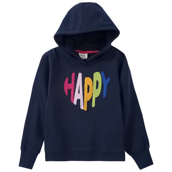 Bild 1 von Mädchen Hoodie mit Schriftzug DUNKELBLAU