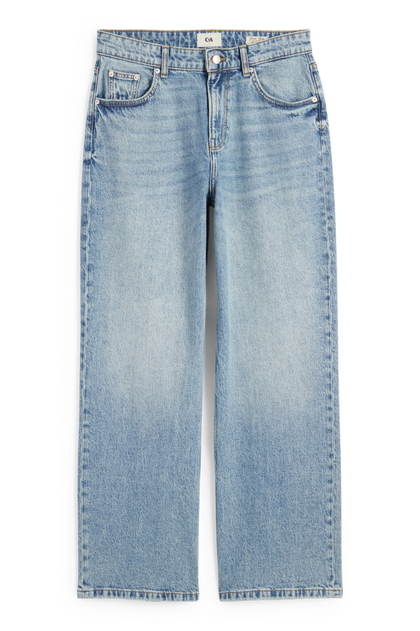 Bild 1 von C&A Baggy Jeans-Mid Waist, Blau, Größe: 34