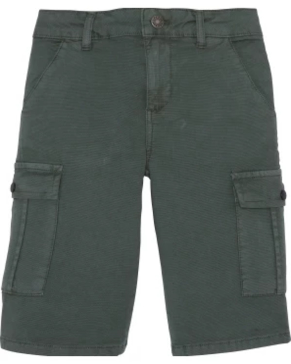 Bild 1 von Twill-Shorts mit Cargotaschen, Y.F.K., weitenverstellbarer Bund, dunkelgrün