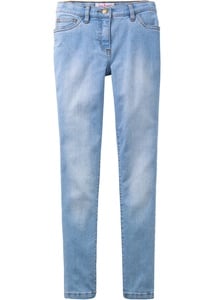 Mädchen Skinny-Stretch-Jeans, 128, Blau