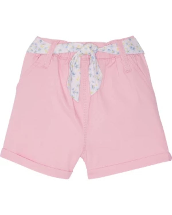 Bild 1 von Shorts mit Bindegürtel, Ergee, elastischer Bund, rosa