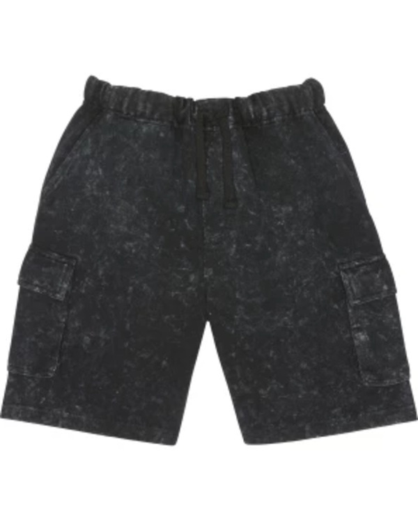 Bild 1 von Ausgewaschene Sweatshorts, Y.F.K., Bermudalänge, grau gemustert