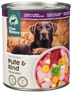 PURE NATURE Hundenahrung, 800-g-Dose