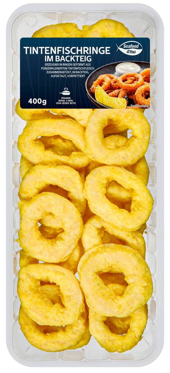 Bild 1 von SEAFOOD 4YOU Tintenfischringe, 400-g-Packg.