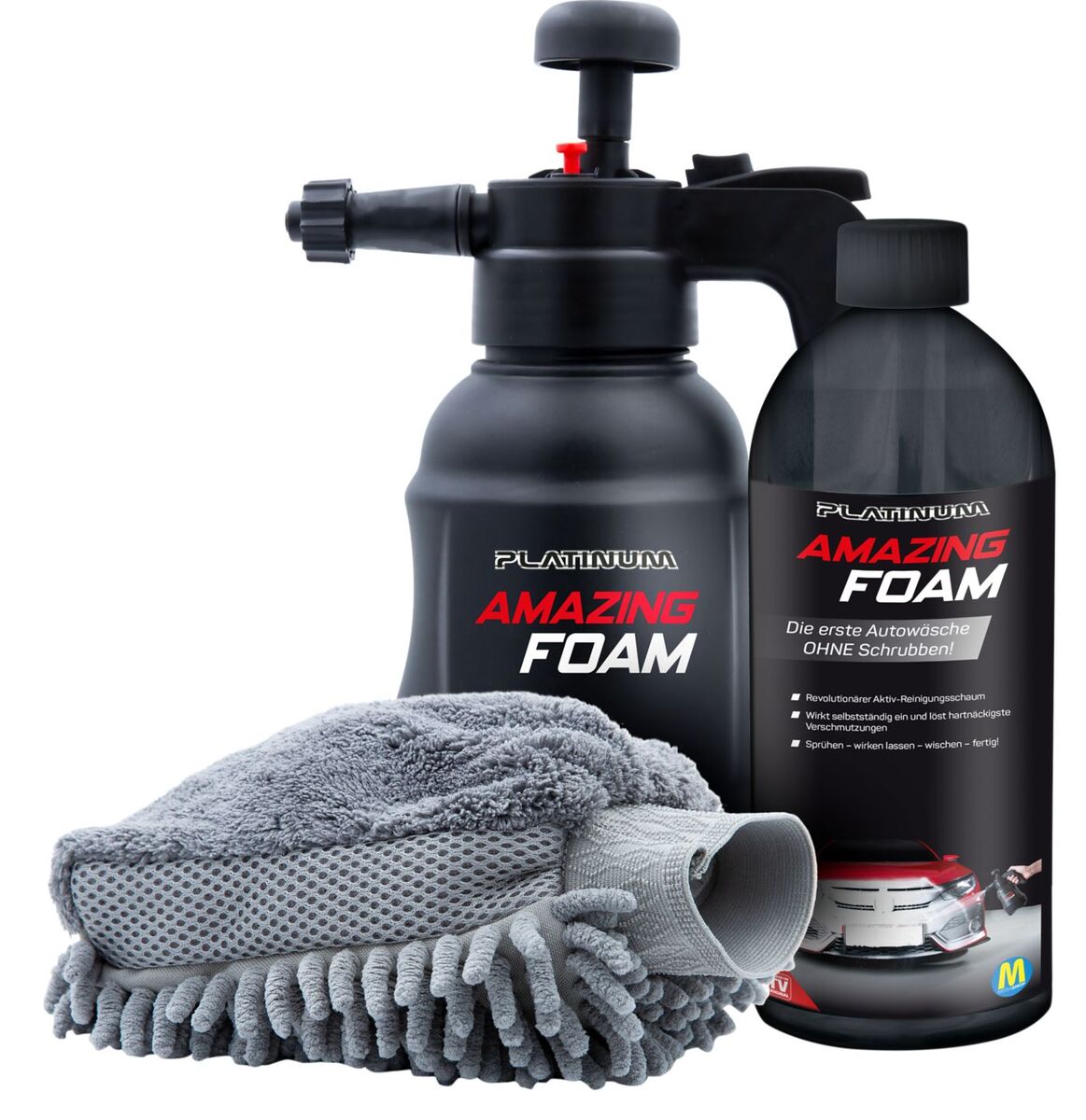 Bild 1 von PLATINUM Auto-Aktiv-Reinigungsschaum »Amazing Foam«, 3-teiliges Set