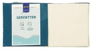 METRO Professional Servietten Champagner 24 x 24 cm 1/4 Falz 250 Stück