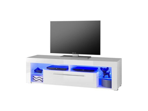 Bild 1 von TV - Lowboard weiß hochglanz 153 cm TV - Board - GOAL