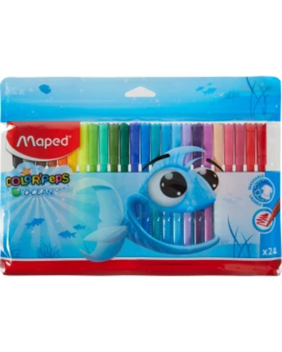 Bild 1 von Maped Color’Peps Ocean Filzstifte, 24er-Pack, bunt