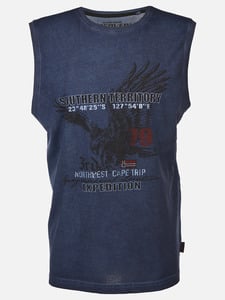 Herren Muscleshirt in oilwashed Qualität
                 
                                                        Blau