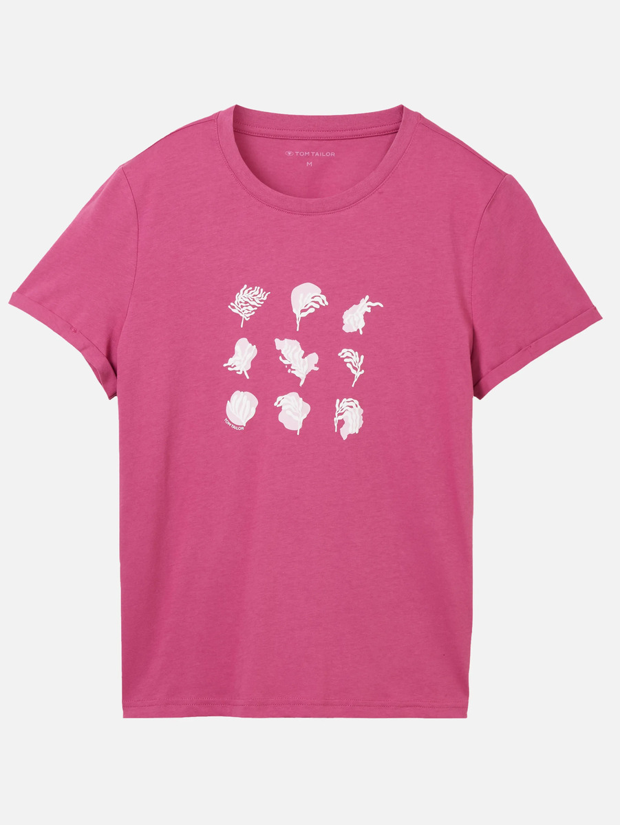 Bild 1 von Damen T-Shirt mit Rubber Print
                 
                                                        Pink