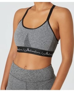 Sport-Bustier mit überkreuzten Trägern, Ergeenomixx, schwarz