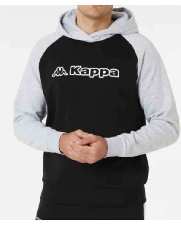 Bild 1 von Kappa Kapuzenpullover, Kappa, Rippbündchen, schwarz