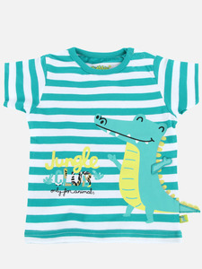 Baby Jungen T-Shirt mit lustigem Frontdruck
                 
                                                        Weiß