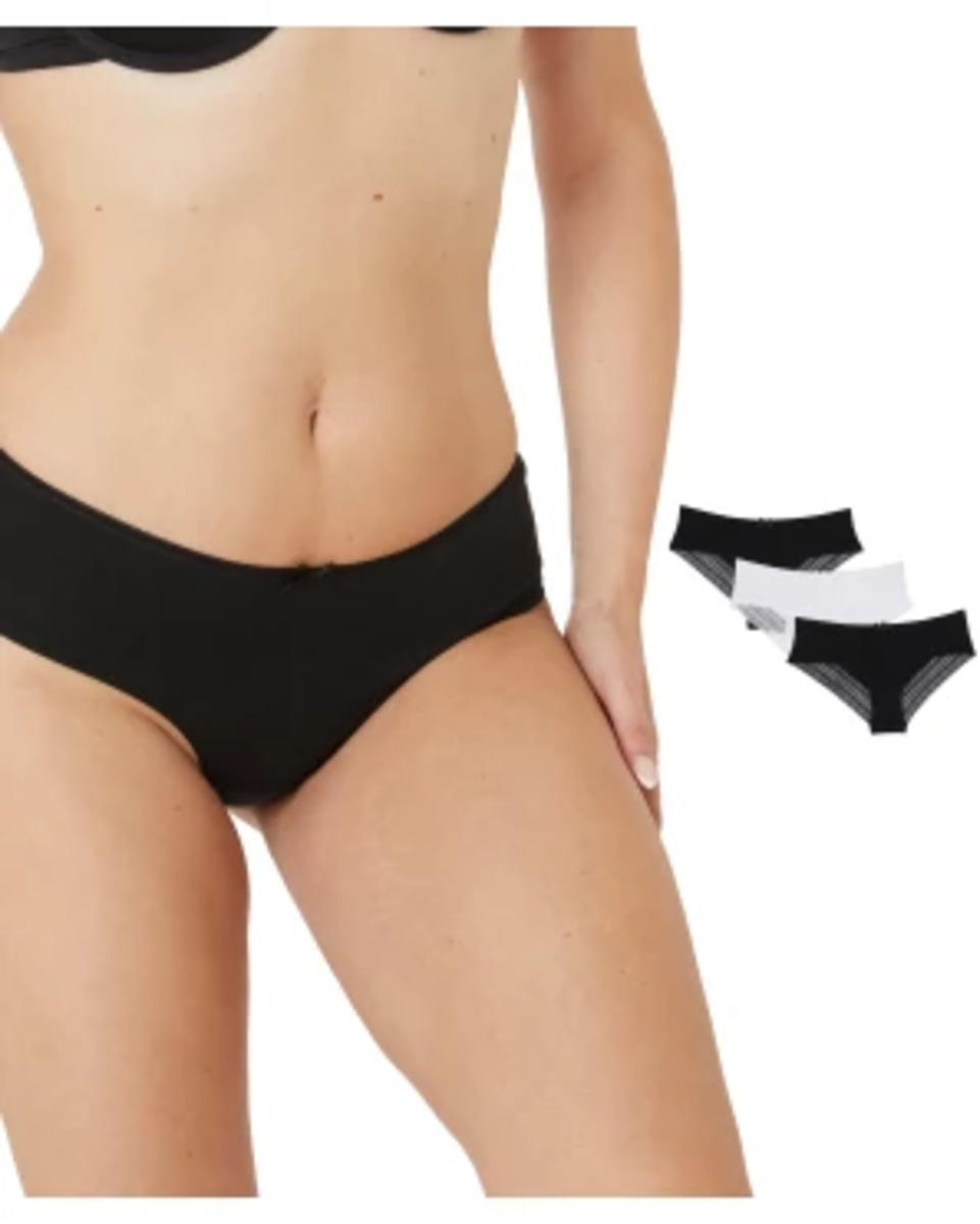 Bild 1 von Einfarbige Pantys, 3er-Pack, Janina, schwarz