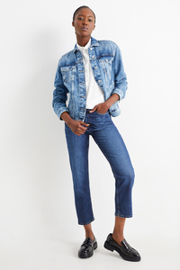 C&A Premium Denim by C&A-Straight Jeans-High Waist, Blau, Größe: 46