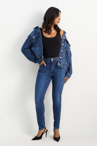 C&A Premium Denim by C&A-Skinny Jeans-High Waist, Blau, Größe: 40