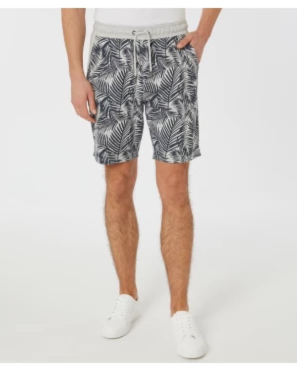 Bild 1 von Sweatshorts Palmenblätter, X-Mail, Bermudalänge, Grau melange bedruckt