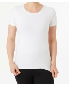 Basic T-Shirt, Janina, Rundhalsausschnitt, weiß