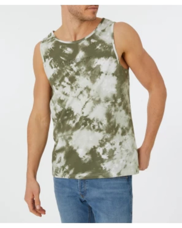 Bild 1 von Tanktop Batik, X-Mail, Rundhalsausschnitt, Khaki