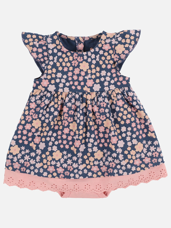 Bild 1 von Baby Mädchen Kleid mit angesetztem Body
                 
                                                        Blau