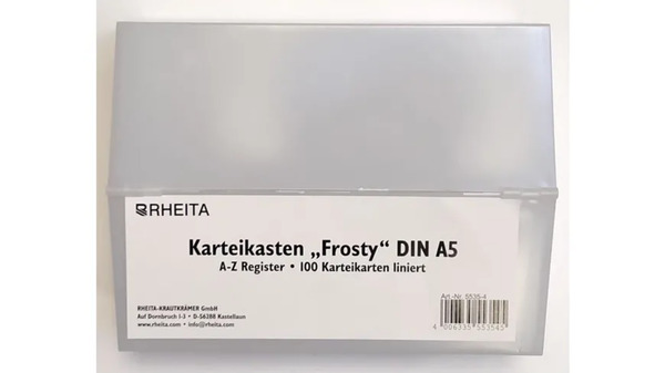 Bild 1 von RHEITA Karteikasten mit Register A-Z A5 Frosty