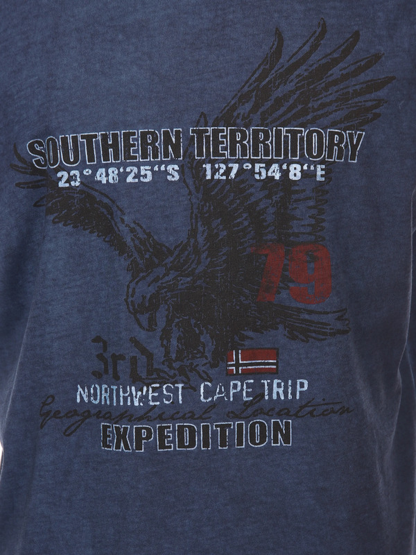 Bild 3 von Herren Muscleshirt in oilwashed Qualität
                 
                                                        Blau