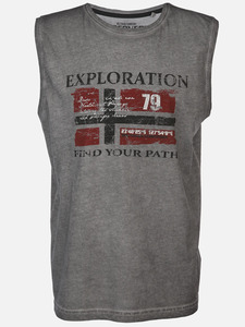 Herren Muscleshirt in oilwashed Qualität
                 
                                                        Grau