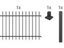 Bild 1 von ALBERTS Zaun-Anbauset Chaussee, zum Aufschrauben