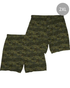 Boxershorts, 2er-Pack, X-Mail, verschiedene Designs, dunkelgrün bedruckt