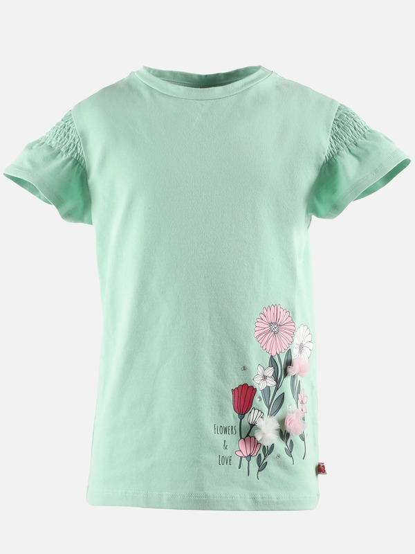 Bild 1 von Mädchen Shirt mit Blumenapplikation
                 
                                                        Grün