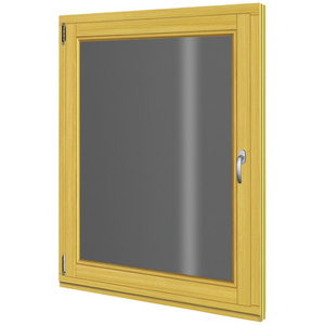 RORO Holz-Fenster »STANDARD B68 FI«, BxH: 98 x 118 cm, Klarglas - braun