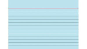 Karteikarten liniert A8 100 Stück blau