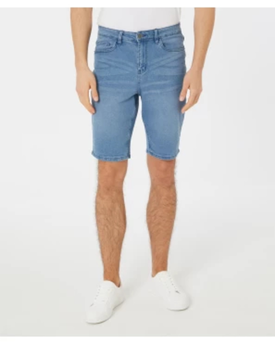 Bild 1 von Jeans-Shorts mit 5-Pocket-Style, X-Mail, Bermudalänge, jeansblau hell