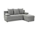 Bild 1 von Ecksofa mit Schlaffunktion grau 190 x 148 cm - PETRA