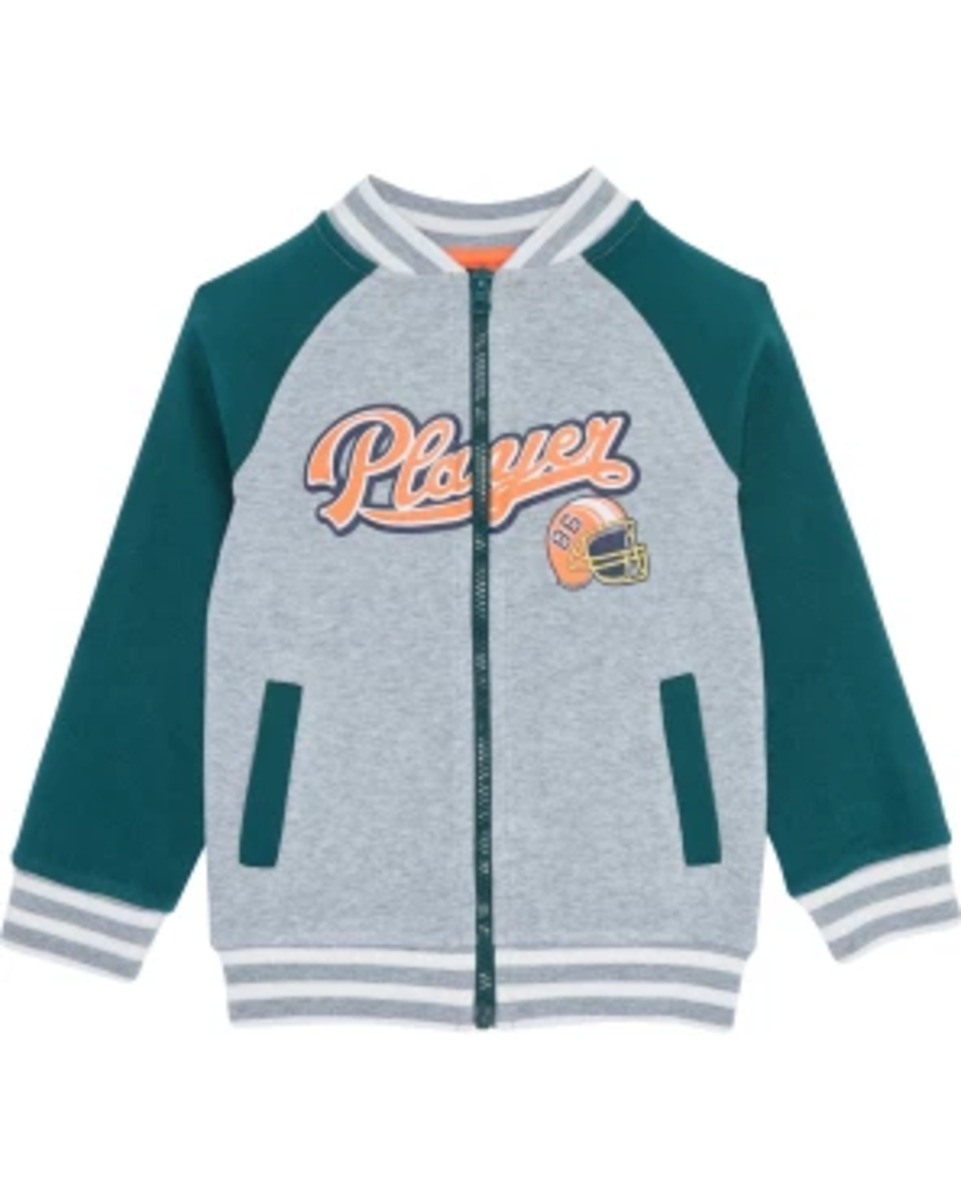 Bild 1 von Collegejacke Football, Seitentaschen, grau melange