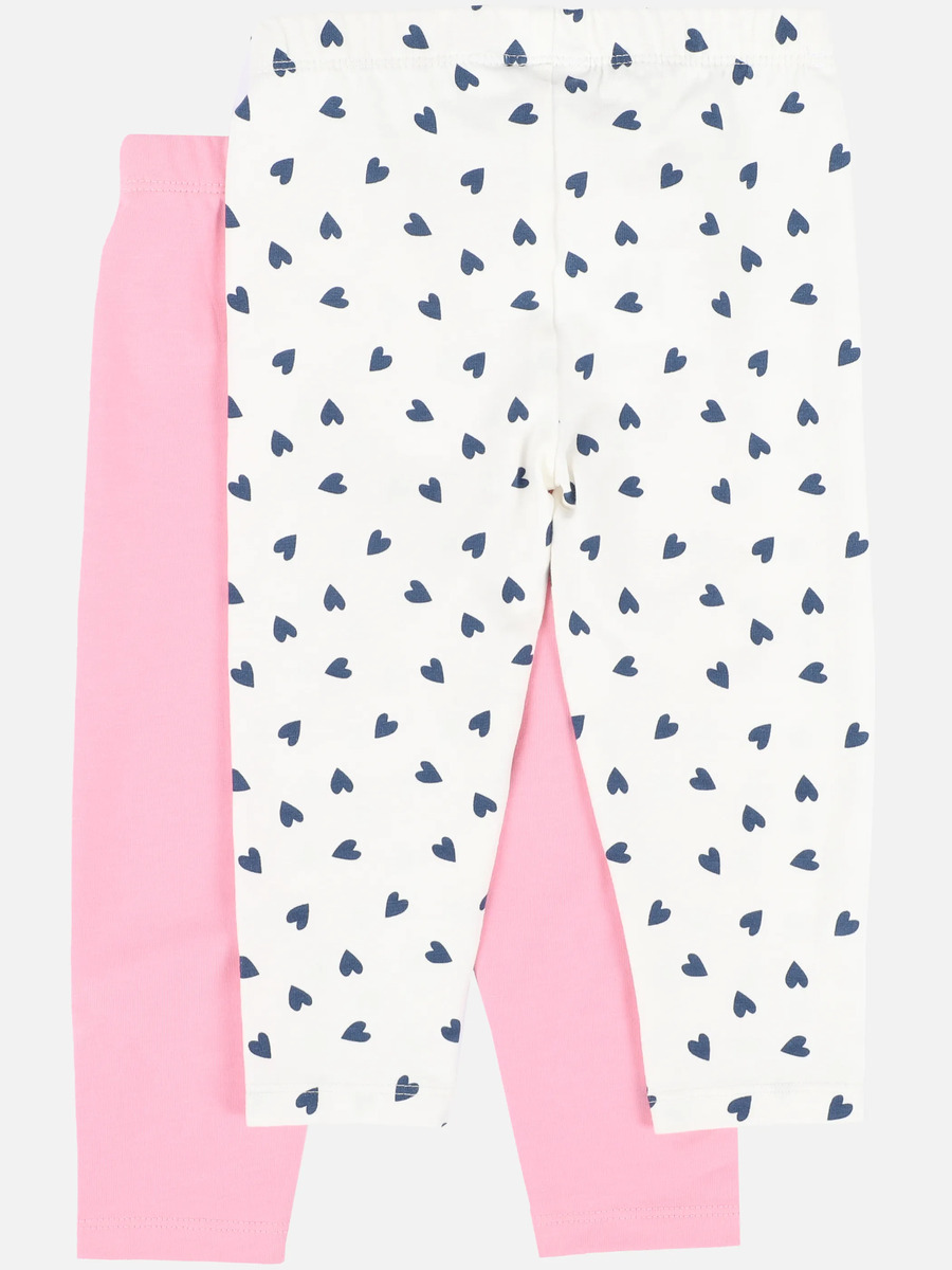 Bild 2 von Baby Mädchen Leggings im 2er Pack
                 
                                                        Weiß