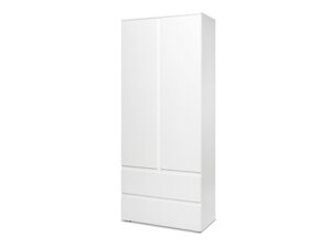 Kleiderschrank weiß 80 cm 2-türig - IMAGE