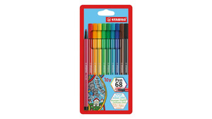STABILO® Premium-Fasermaler - STABILO Pen 68 - 10er Pack - mit 10 verschiedenen Farben