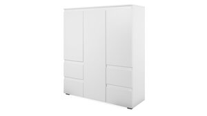 Highboard mit 4 Schubladen - weiß matt 116 cm - IMAGE