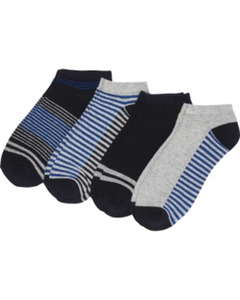 Sneakersocken, 4er-Pack, Ergee, blau